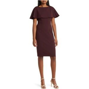 Eliza J Wine Capulet Sheath Dress (NWOTS)